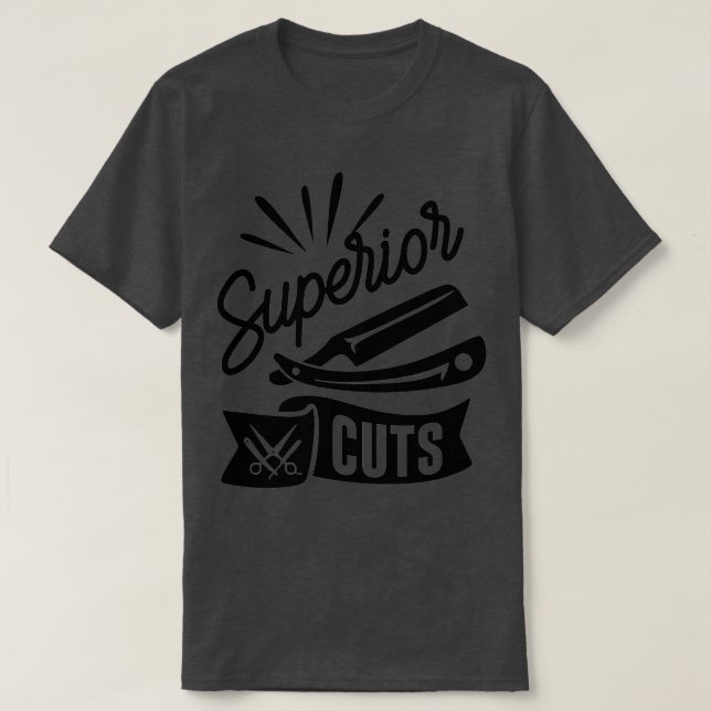 Camiseta Engraçado Barber Citação Superior (Frente do Design)