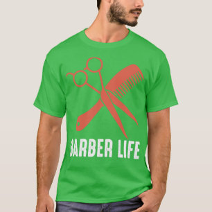 Camiseta Engraçado Barber Cotação Barber Life 2