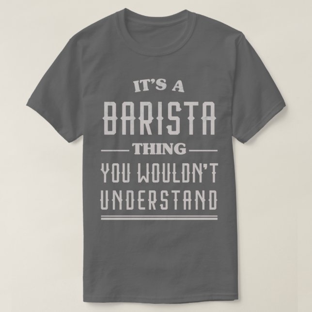 Camiseta Engraçado Barista 2 (Frente do Design)