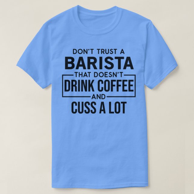 Camiseta Engraçado Barista Custa Muito (Frente do Design)