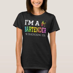 Camiseta Engraçado Barman, Não Estou A Julgar-Te.