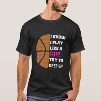 Camiseta Engraçado Basquete diz