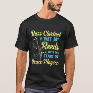 Camiseta Engraçado Bass Clarinet Jogadores Marchando Banda