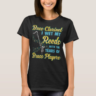 Camiseta Engraçado Bass Clarinet Jogadores Marchando Banda