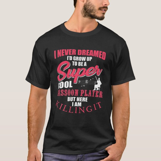 Camiseta Engraçado Bassoon Dizendo Instrumentos Musicais De (Frente)