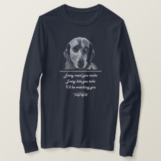 Camiseta Engraçado Beagle Implorando Camisa-T