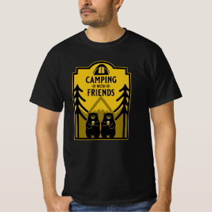 Camiseta Engraçado Bear Camp Adventure Canadá