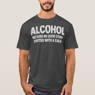 Camiseta Engraçado Bebendo de Álcool Vegetariano