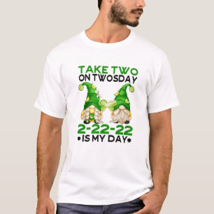 Camiseta Engraçado Bebendo Margarita Gnome Para Festa Em T