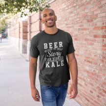 Engraçado Beer Versus Kale Wisdom Cita Texto Worda
