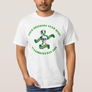 Camiseta Engraçado Beija Meu Dia de São Patrício De Xampas