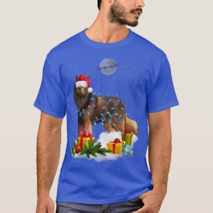 Camiseta Engraçado Belga Tervuren Cachorro de Natal Papais