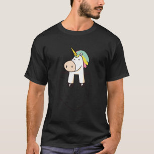 Camiseta Engraçado Belo Unicórnio Da Fantasia Mística De Bo
