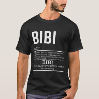 Camiseta Engraçado Bibi Definição Vovó Dia da Mãe Oferece T