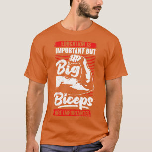 Camiseta Engraçado Biceps Malhação Bodybuilder Gift