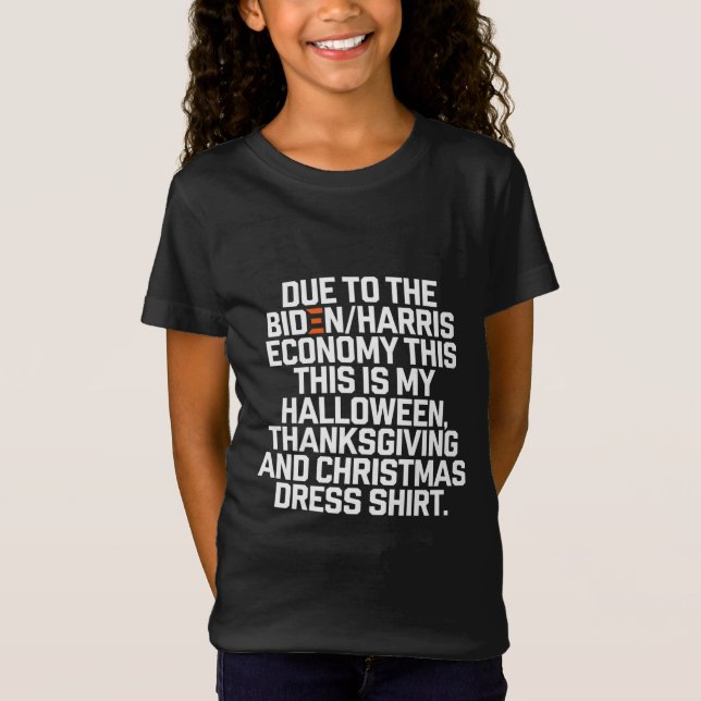 Camiseta Engraçado Biden Harris Economia Natal (Frente)