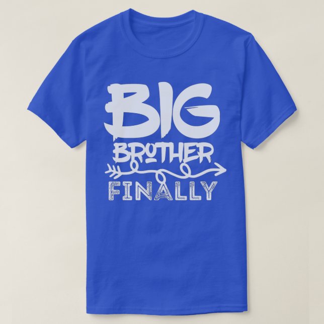 Camiseta Engraçado Big Brother Finalmente Boys e Irmãos Mai (Frente do Design)