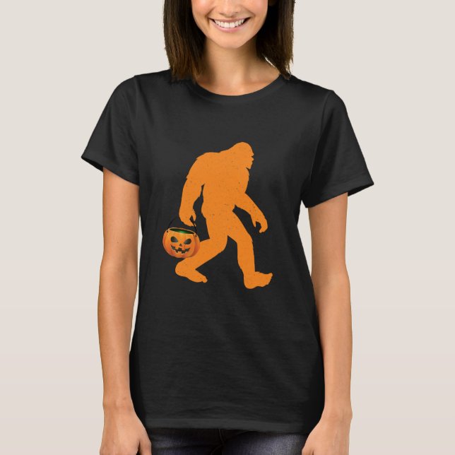 Camiseta Engraçado Bigfoot Sasquatch Halloween (Frente)