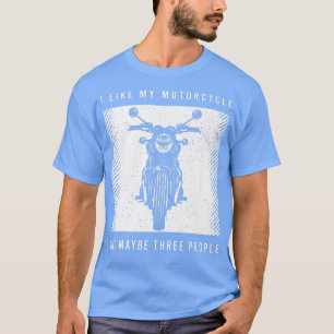 Camiseta Engraçado Biker Dizendo Por Um Fão De Moto 614