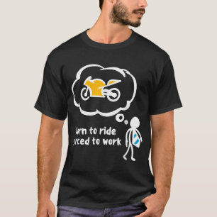 Camiseta Engraçado Biker Dizendo Ride Bike Dizendo Moto Mot