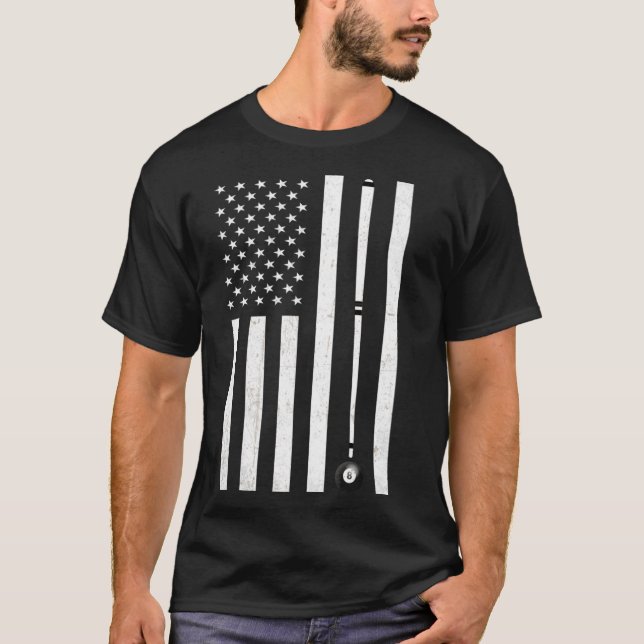 Camiseta Engraçado Billiard Piscina Player Mesa Jogo Pullov (Frente)
