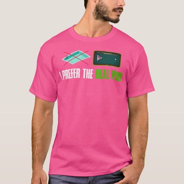 Camiseta Engraçado Billiards (Frente)