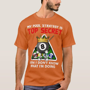 Camiseta Engraçado Billiards Art Para Homens Mulheres Billi