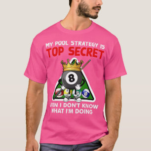 Camiseta Engraçado Billiards Art Para Homens Mulheres Billi