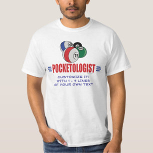 Camiseta Engraçado Billiards, Piscina