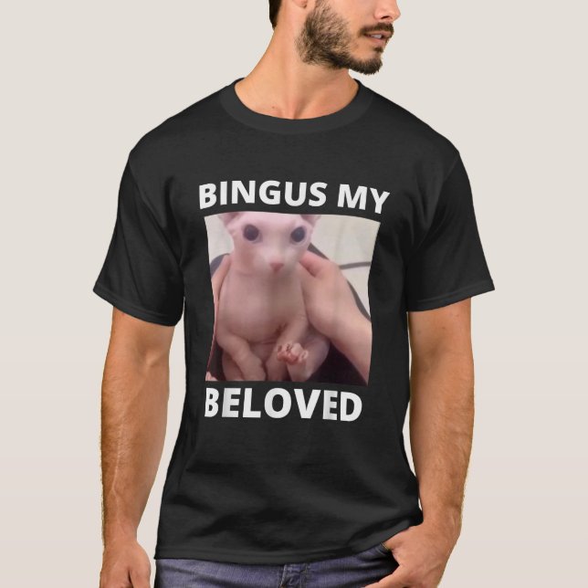 Camiseta Engraçado Bingus Meu Amado Sphinx Cat Bingus (Frente)