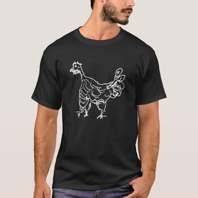 Camiseta Engraçado Bird Art (Frente)