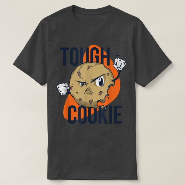 Camiseta Engraçado biscoito doce assar  de duro (Frente do Design)
