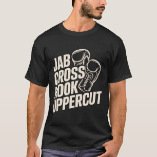Camiseta Engraçado Biscoito Giro Jab Cross Hook Para Mulher