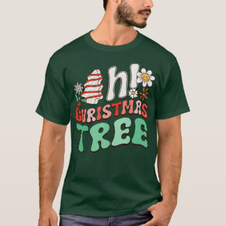 Camiseta Engraçado Bolo de Árvore de Natal