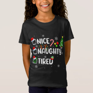 Camiseta Engraçado Bom Paraíso de Natal Cansado