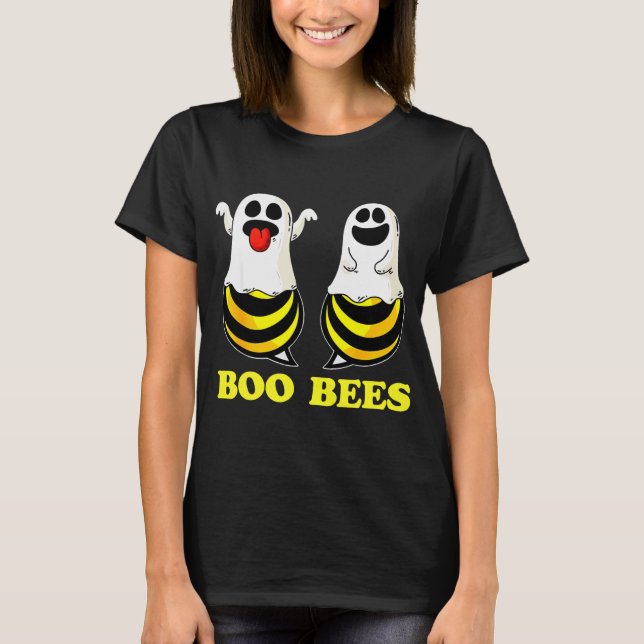 Camiseta Engraçado Boo Bebês Animal Fantasma Engraçado (Frente)