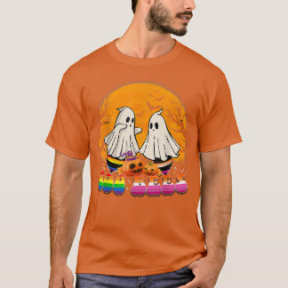 Camiseta Engraçado Boo Bebês Gay Lésbica Boo LGBT Halloween