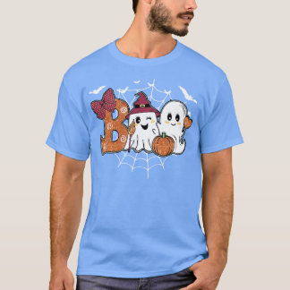 Camiseta Engraçado Boo Halloween Pumpkin Ghost Costume