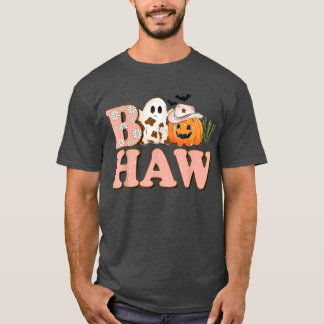 Camiseta Engraçado Boo Haw Western Tee, Retro Howdy Pumpkin