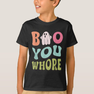 Camiseta Engraçado Boo Seu Engraçado Fantasma Bonito De Hal