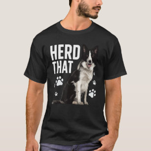 Camiseta Engraçado Borda Collie Art Para Homens Fronteira C
