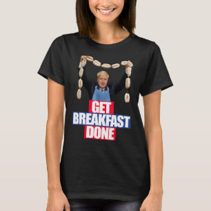 Camiseta Engraçado Boris Johnson Tshirt Compre café da manh