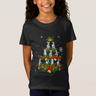 Camiseta Engraçado Boston Terrier Christmas Tree Dog Xmas