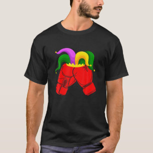 Camiseta Engraçado Boxando Mardi Gras Festa do Chapéu Festi