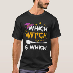 Camiseta Engraçado Bruxa Encantadora de Inglês Halloween