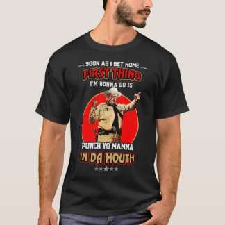 Camiseta Engraçado Buford T. Justice Dá um Soco na Boca da