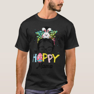 Camiseta Engraçado Cabelo De Arma Um Hoppy Mama Bunny Happy