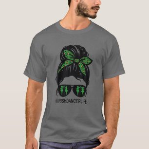 Camiseta Engraçado Cabelo Mensageiro Irlandês Dançarino 