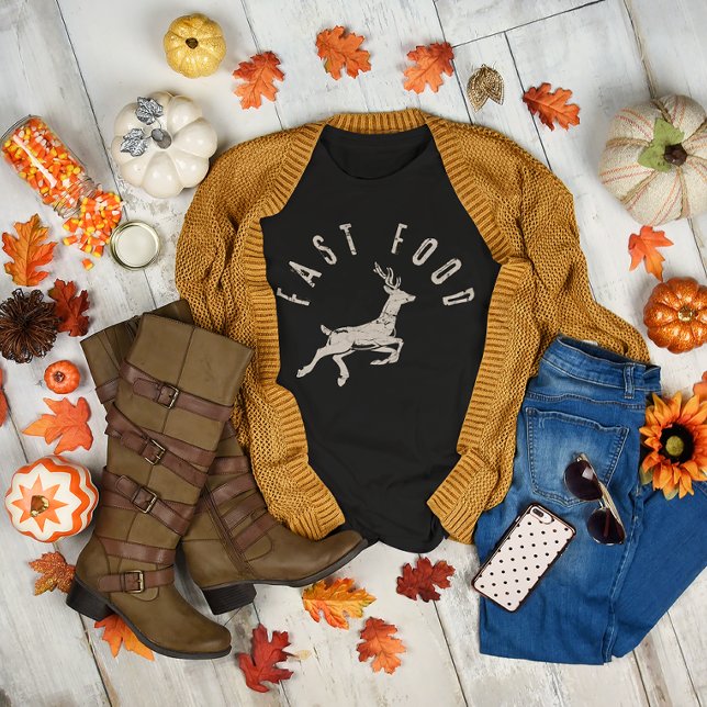 Camiseta Engraçado Caça rápida a Comidas (Criador carregado)