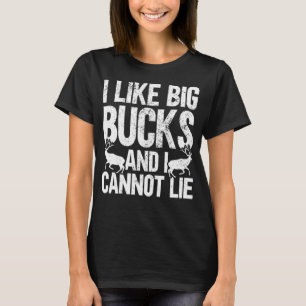 Camiseta Engraçado Caçador Eu gosto de grana e não consigo